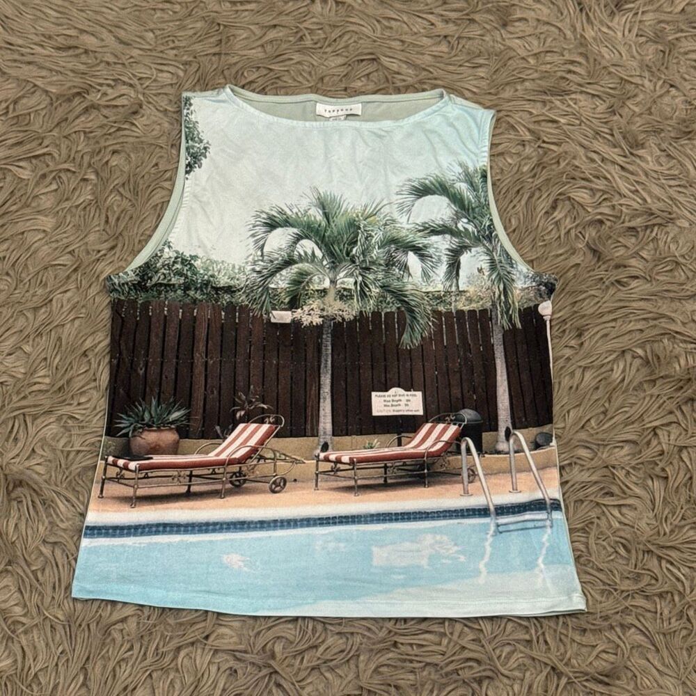 Topshop poolside blouse size 12